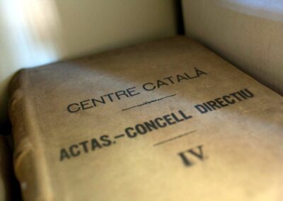 Llibre d’Actes del Centre Català. Foto: Juan Alonso