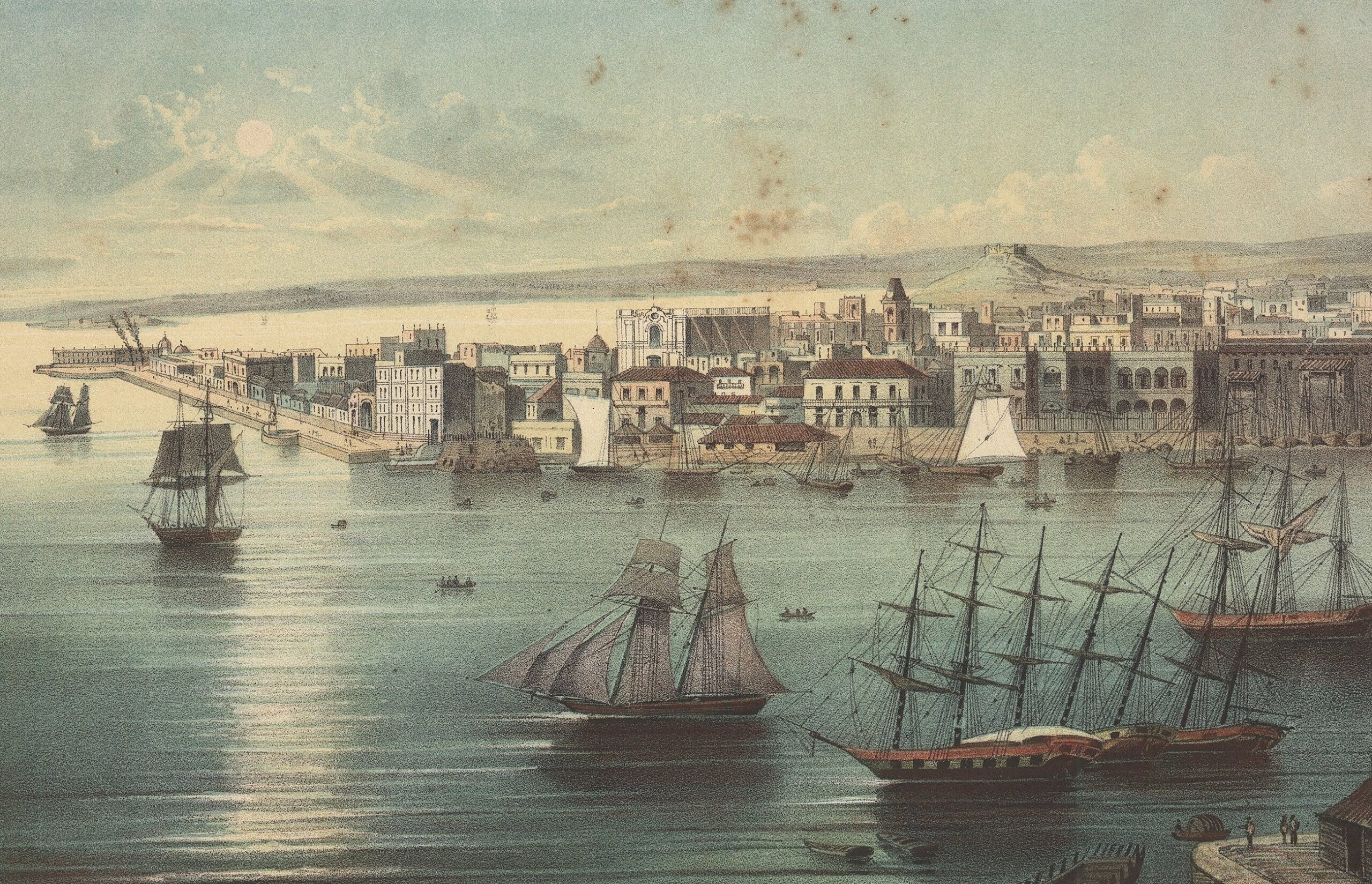 Vaixells i embarcacions al Port de l'Havana. 1900 ca