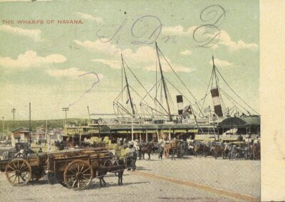 Moll de descarrega del port de l’Havana. 1900 - CID 507.000.510_324.011.037 - Procedència: SAMLM Fons Macià